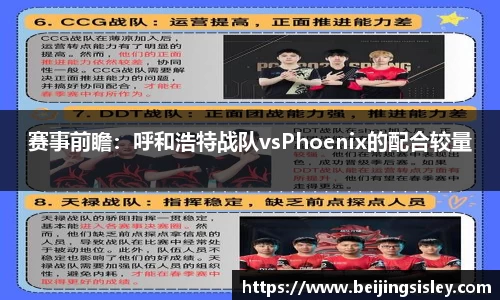 赛事前瞻：呼和浩特战队vsPhoenix的配合较量