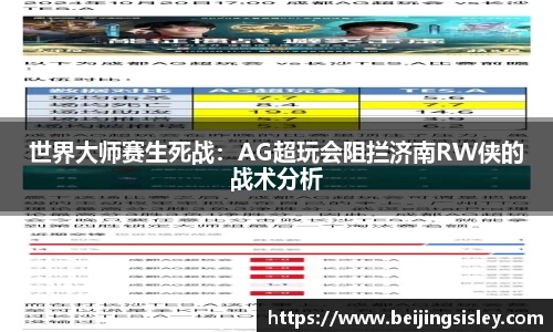 世界大师赛生死战：AG超玩会阻拦济南RW侠的战术分析